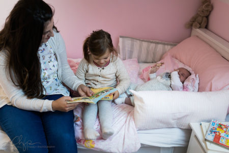 mummy reads to Nylah - photography shoot - a slice of family life